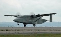 Saturday C-23 Sherpa landing after dropping paracute team